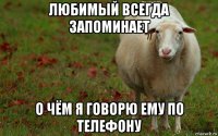 любимый всегда запоминает о чём я говорю ему по телефону