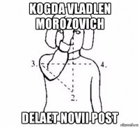 kogda vladlen morozovich delaet novii post