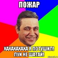 пожар хахахахаха я потушил! луи не шатай!