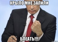 крыло мне запили блеать!!!