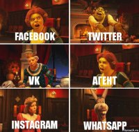 Facebook twitter vk агент instagram whatsapp