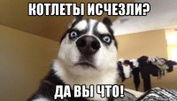 котлеты исчезли? да вы что!