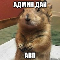 админ дай авп