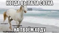 когда выпала сотка на твоём ходу