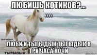 любишь котиков?... люби и тыгыдык тыгыдык в три часа ночи