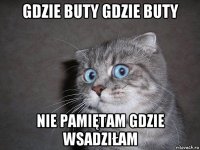 gdzie buty gdzie buty nie pamiętam gdzie wsadziłam