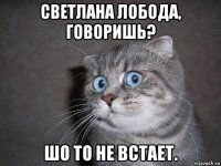 светлана лобода, говоришь? шо то не встает.