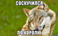 соскучился по королю