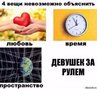 девушек за рулем