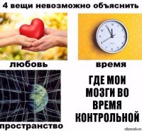 ГДЕ мои мозги во время контрольной