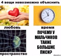 ПОЧЕМУ У МАЛЬЧИКОВ ТАКИЕ БОЛЬШИЕ ПИСИ?