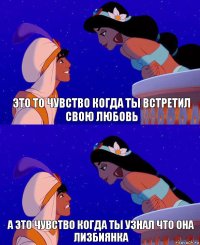 это то чувство когда ты встретил свою любовь а это чувство когда ты узнал что она лизбиянка