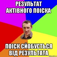 результат актівного поіска поіск сйобується від результата