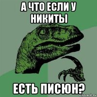 а что если у никиты есть писюн?