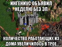 ингениус объявил неделю без зп количество работающих из дома увеличилось в трое