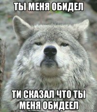 ты меня обидел ти сказал что ты меня обидеел