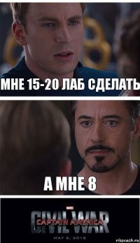 мне 15-20 лаб сделать а мне 8