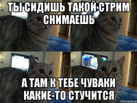 ты сидишь такой стрим снимаешь а там к тебе чуваки какие-то стучится