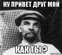 ну привет друг мой как ты ?