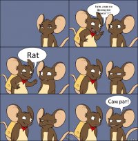 Катя, а как по французки "Крыса"??? Rat Сам рат!
