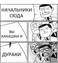 НАЧАЛЬНИКИ СЮДА ВЫ КАКАШКИ И ДУРАКИ