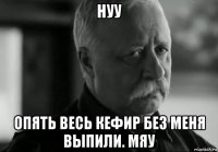 нуу опять весь кефир без меня выпили. мяу