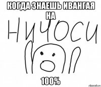 когда знаешь ивангая на 100%