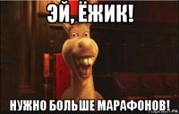 эй, ёжик! нужно больше марафонов!