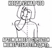 когда узнал что артем живет в сургуте и может тебя отпиздить