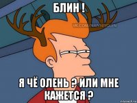 блин ! я чё олень ? или мне кажется ?