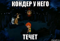 кондер у него течет