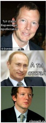 Тут стадо баранов не пробегало? А ты отстал