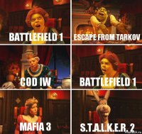 battlefield 1 Escape from Tarkov CoD IW battlefield 1 MAFIA 3 S.T.A.L.K.E.R. 2