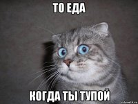 то еда когда ты тупой