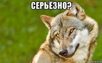 серьёзно? 