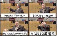 Вышел на улицу В аллее никого На площадке никого А ГДЕ ВСЕ!??!???