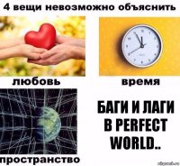 баги и лаги в Perfect World..