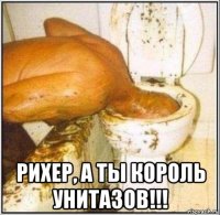  рихер, а ты король унитазов!!!