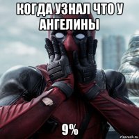 когда узнал что у ангелины 9%