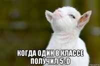  когда один в классе получил 5 :d