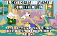 земские собрания, управы, земский голова окружные суды, мировой посредник, выкупная операция под 6 процентов годовых