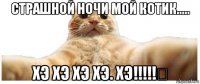 страшной ночи мой котик..... хэ хэ хэ хэ. хэ!!!!!₽