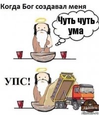 Чуть чуть ума