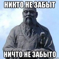 никто не забыт ничто не забыто