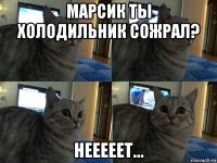 марсик ты холодильник сожрал? нееееет...