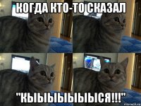 когда кто-то сказал "кыыыыыыыся!!!"