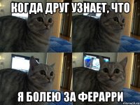 когда друг узнает, что я болею за ферарри