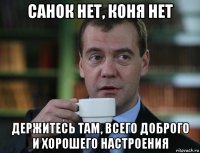 санок нет, коня нет держитесь там, всего доброго и хорошего настроения