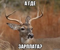 а где зарплата?