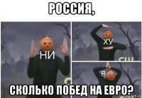 россия, сколько побед на евро?